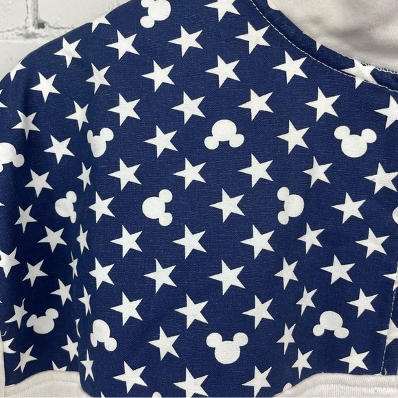 DISNEY PARKS NWT Stars Stripes  Men's Pullover 1/4 Zip Sweatshirt size 2XL - Picture 3 of 7